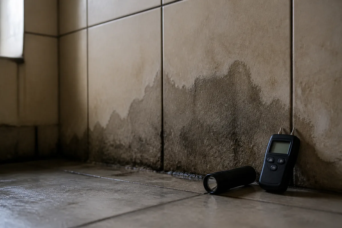 Détecter une fuite d'eau invisible : signes, tests et méthodes