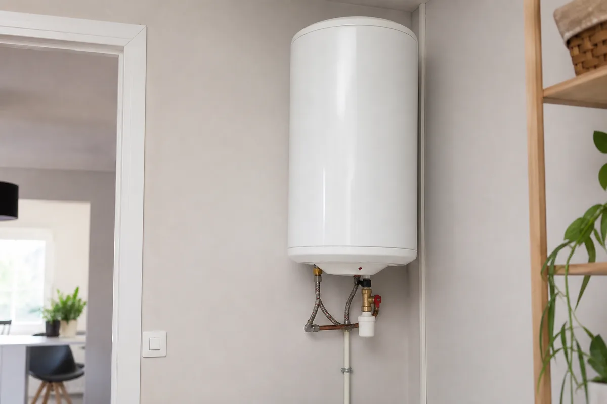 Ballon d&rsquo;eau chaude électrique installé dans un logement brestois